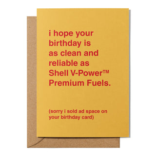 "Sorry, I Sold Ad Space On Your Birthday Card" Birthday Card