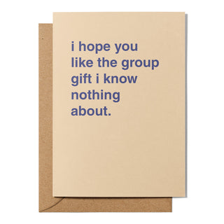 "Mystery Group Gift" Greeting Card