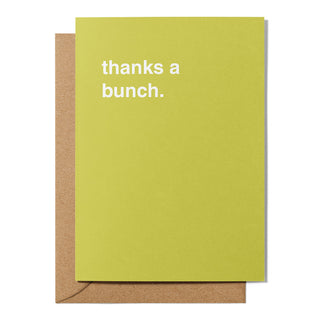 "Thanks a Bunch" Thank You Card