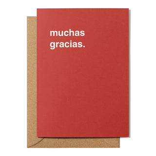 "Muchas Gracias" Thank You Card