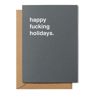 "Happy Fucking Holidays" Christmas Card