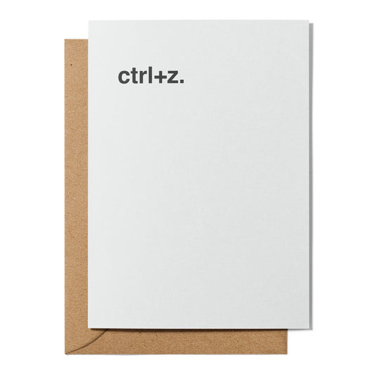 "Ctrl+Z" Apology Card