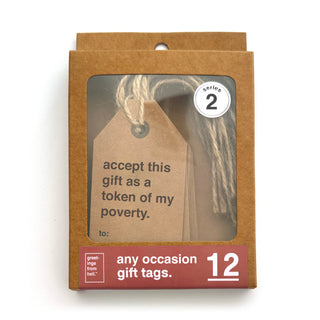 Assorted Any Occasion Gift Tags 12 Pack - Series 2