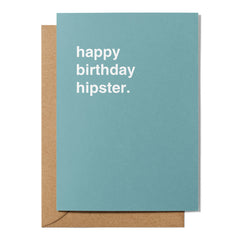 "Happy Birthday Hipster" Birthday Card
