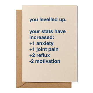 "You Levelled Up" Birthday Card