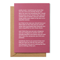 "Tiffany Pollard Monologue" Greeting Card