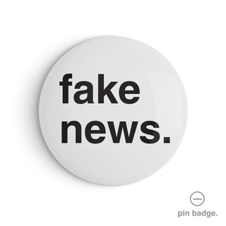 "Fake News" Pin Badge