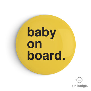 "Baby on Board" Pin Badge