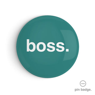 "Boss" Pin Badge