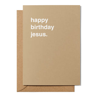 "Happy Birthday Jesus" Christmas Card