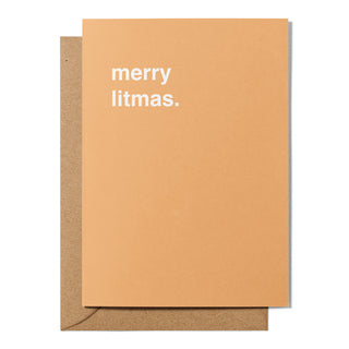 "Merry Litmas" Christmas Card