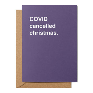 "COVID Cancelled Christmas" Christmas Card