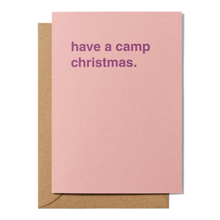 "Have a Camp Christmas" Christmas Card