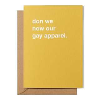 "Don We Now Our Gay Apparel" Christmas Card