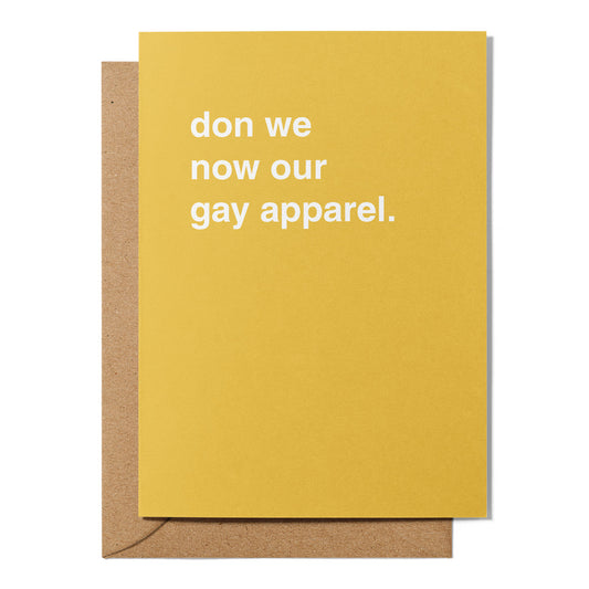 "Don We Now Our Gay Apparel" Christmas Card