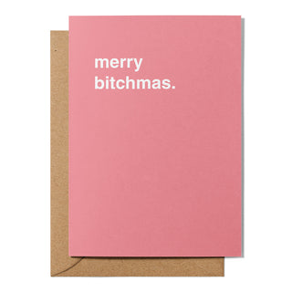 "Merry Bitchmas" Christmas Card