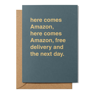 "Here Comes Amazon" Christmas Card