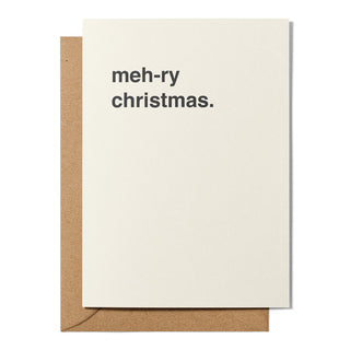 "Meh-ry Christmas" Christmas Card