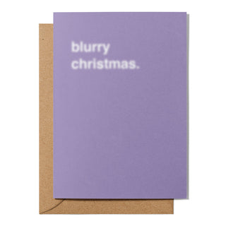 "Blurry Christmas" Christmas Card