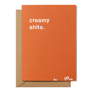 "Creamy Shits" Christmas Card