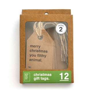 Assorted Christmas Gift Tags 12 Pack - Series 2
