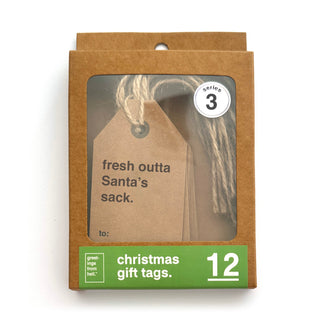 Assorted Christmas Gift Tags 12 Pack - Series 3