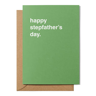 "Happy Stepfather's Day" Father's Day Card