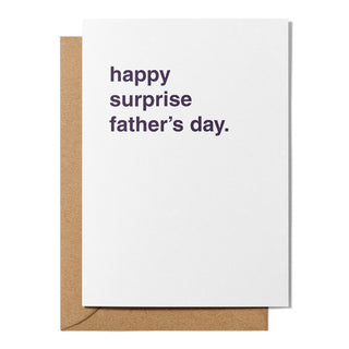 "Happy Surprise Father's Day" Father's Day Card