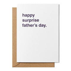 "Happy Surprise Father's Day" Father's Day Card
