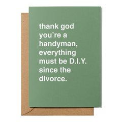"Thank God You're a Handyman" Father's Day Card