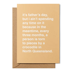 "I Ain't Spending Any Time on It" Father's Day Card