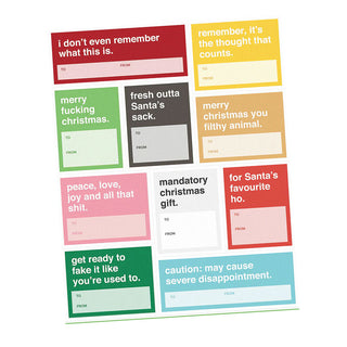 Free Christmas Gift Labels