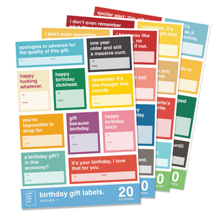 Birthday & Christmas Gift Label Mega 80 Pack
