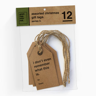 Assorted Christmas Gift Tags 12 Pack - Series 3