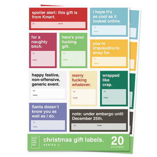 Christmas Gift Label Stickers Series 2 - 20 Pack