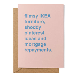 "Flimsy IKEA Furniture" Housewarming Card
