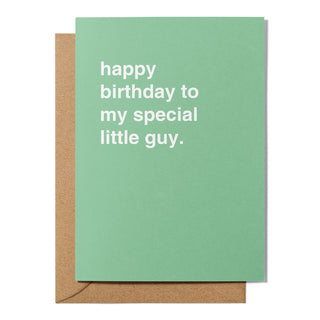 "To My Special Little Guy" Birthday Card