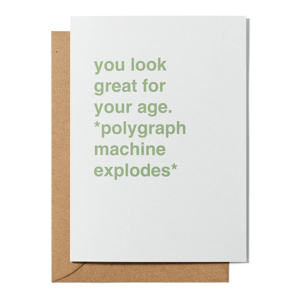 Polygraph Machine Explodes Birthday Card Greetings From Hell