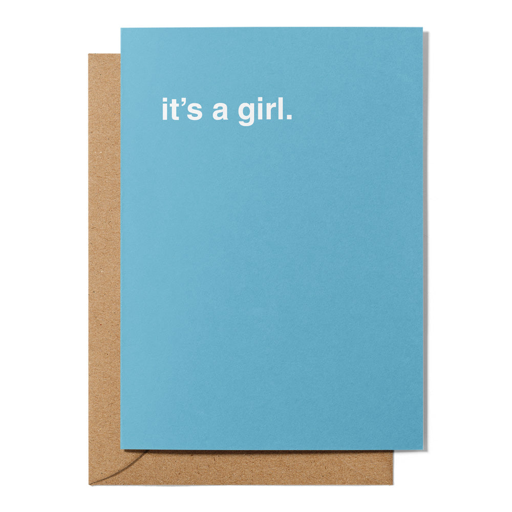 "It's a Girl" Newborn Card