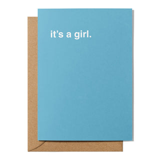 "It's a Girl" Newborn Card