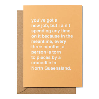 "I Ain't Spending Any Time On It" New Job Card