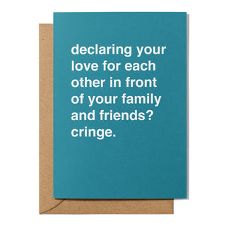 "Declaring Your Love for Each Other" Wedding Card