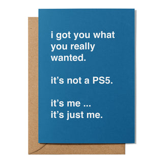 "It's Not a PS5" Valentines Card