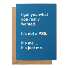"It's Not a PS5" Valentines Card