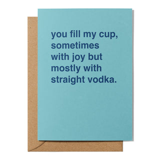 "You Fill My Cup" Valentines Card