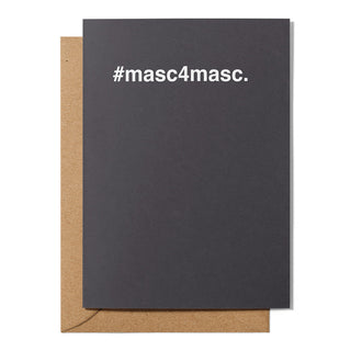 "#masc4masc" Valentines Card