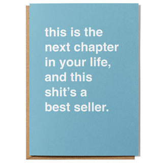 "This Is The Next Chapter In Your Life" Extra Large Farewell Card