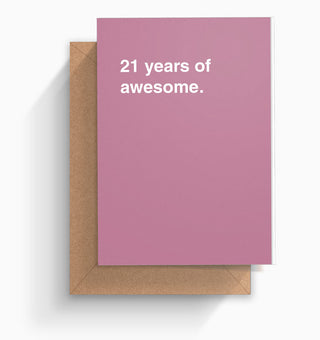 "__ Years of Awesome" Birthday Card