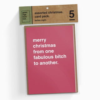 Christmas Card 5 Pack - Ladies Night