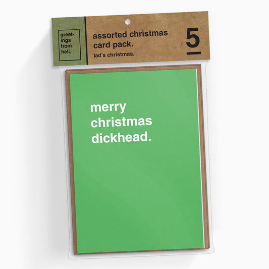 Christmas Card 5 Pack - Lad's Christmas